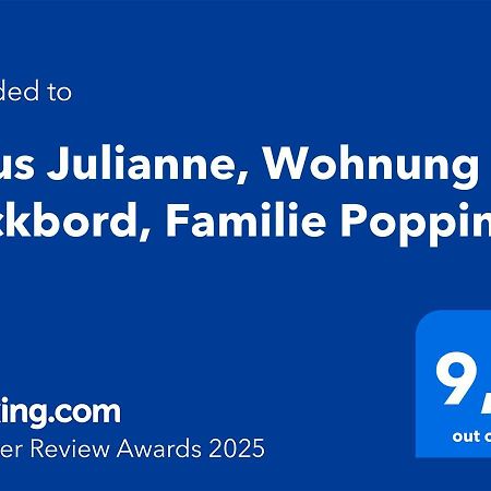 Haus Julianne, Wohnung Backbord, Familie Poppinga Norderney Bagian luar foto